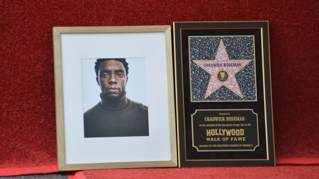 Homenaje póstumo: Chadwick Boseman recibe estrella en el Paseo de la Fama
