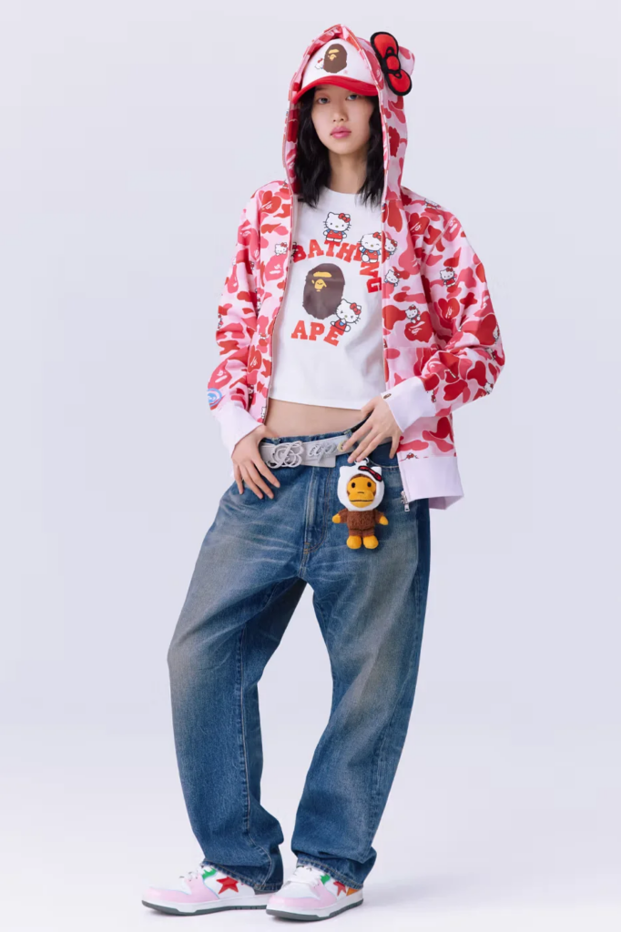 A Bathing Ape y Sanrio: Una colección imperdible con Kuromi y Hello Kitty para SS26